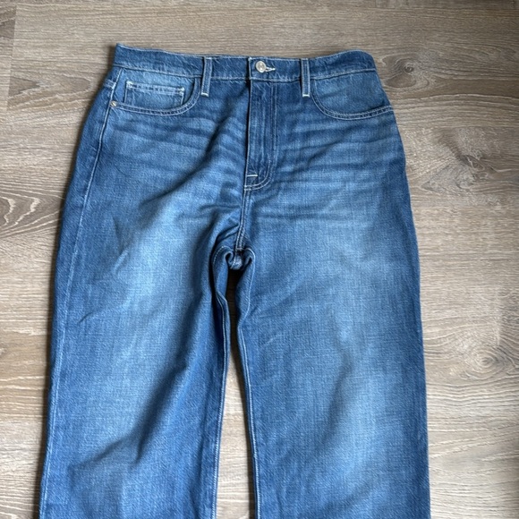 FRAME Denim Le Jane Atrium Crop Jean In Blue 30 - Picture 5 of 13